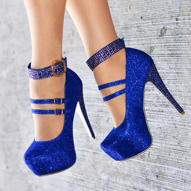 sparkly high heel shoe