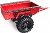 AMK Aluminum 1/10 RC Hitch Mount Trailer Truck Hauler with Metal Wheels for Axial SCX10 Wrangler TRX4 Defender MST CFX LC80 CC01 D90 TF2 Gmade GS02