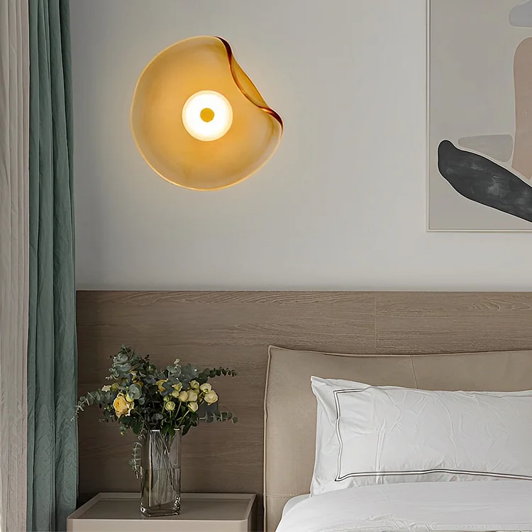 Irregular Round Glass Creative Postmodern Wall Lamp Wall Sconce Lighting - Appledas