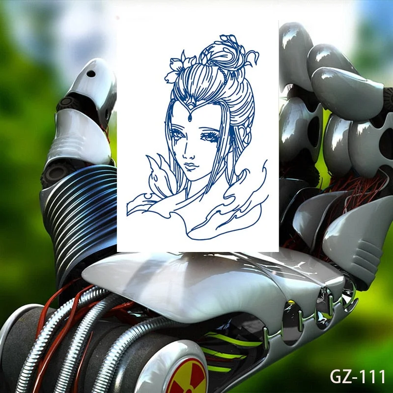 Temporary Waterproof Tattoo Stickers Talisman Get Love Disaster Elimination Juice Ink Men Women Chest Body Arm Fake Tatoo Beauty