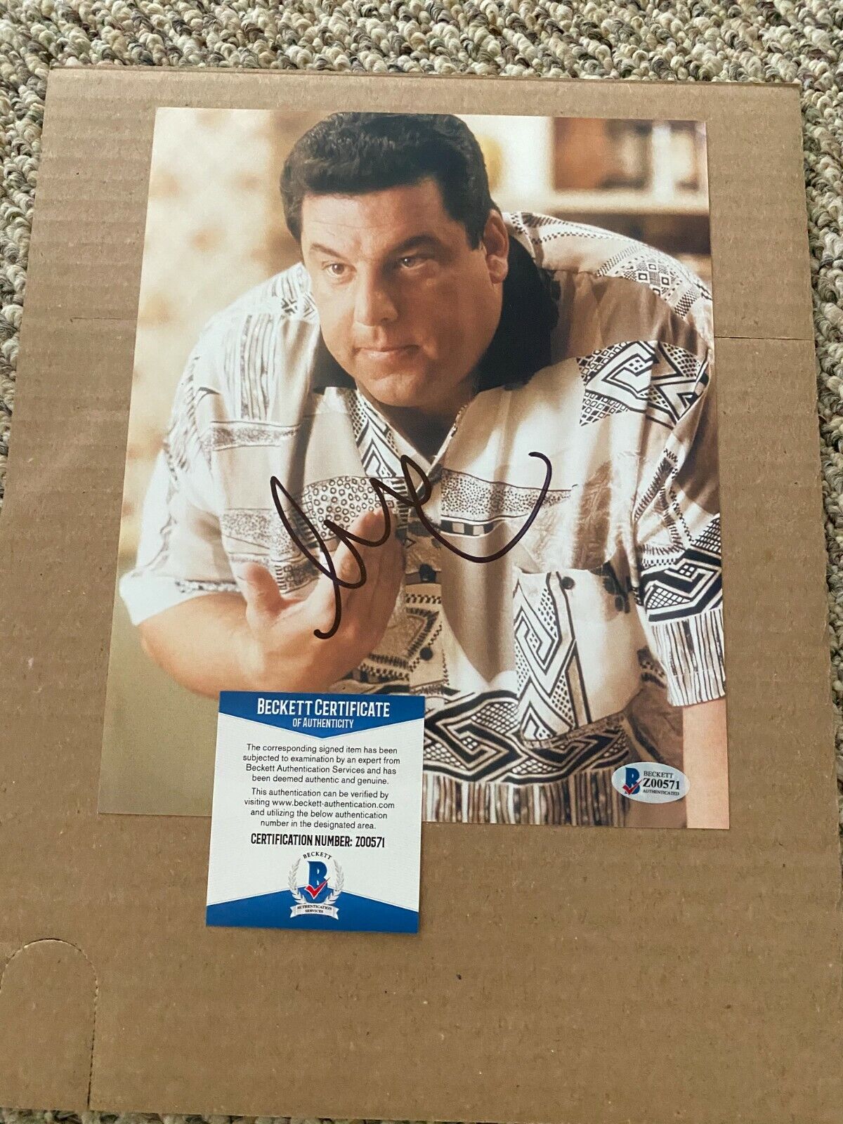 STEVEN SCHRIPPA SIGNED SOPRANOS 8X10 Photo Poster painting BECKETT CERTIFIED