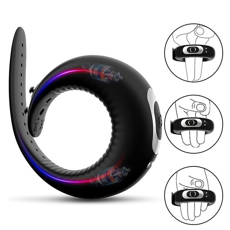 Adjustable Buckle Strong Shock Penis Ring