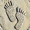 Diamond Painting -DIY Round Drill Stone Art Footprint(40x40cm)