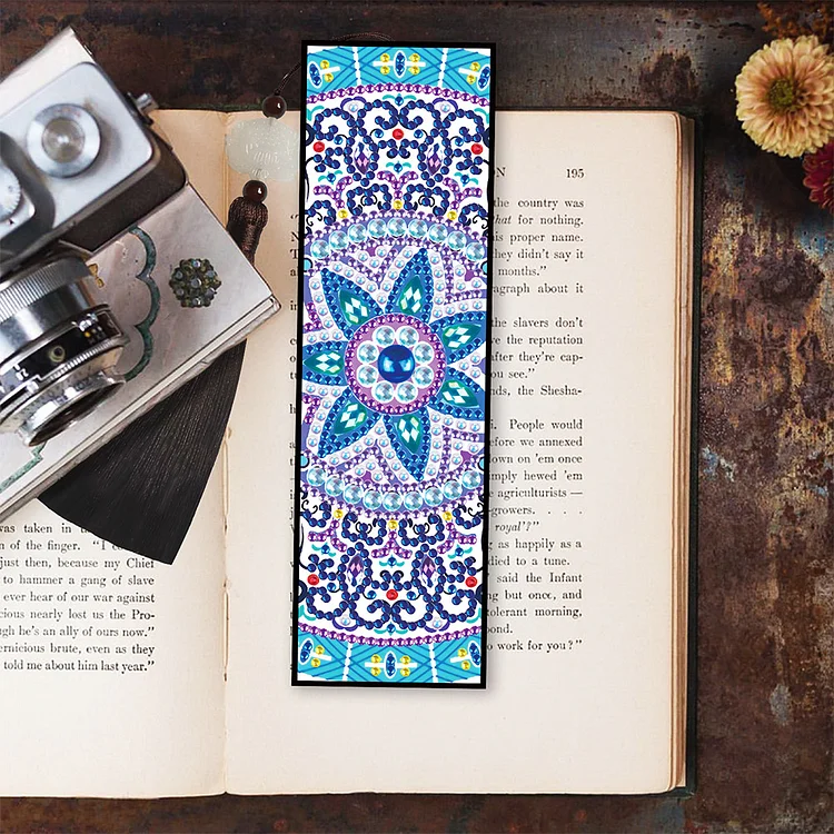 5D DIY Diamond Painting Bookmark Mandala Mosaic Tassel Book Crafts (FQY017)