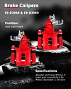 cciyu 19-B2069 19-B2068 Rear Left & Right Brake Calipers W/Bracket For Acura For TSX 2004-2008,For Honda For Accord 1998-2007