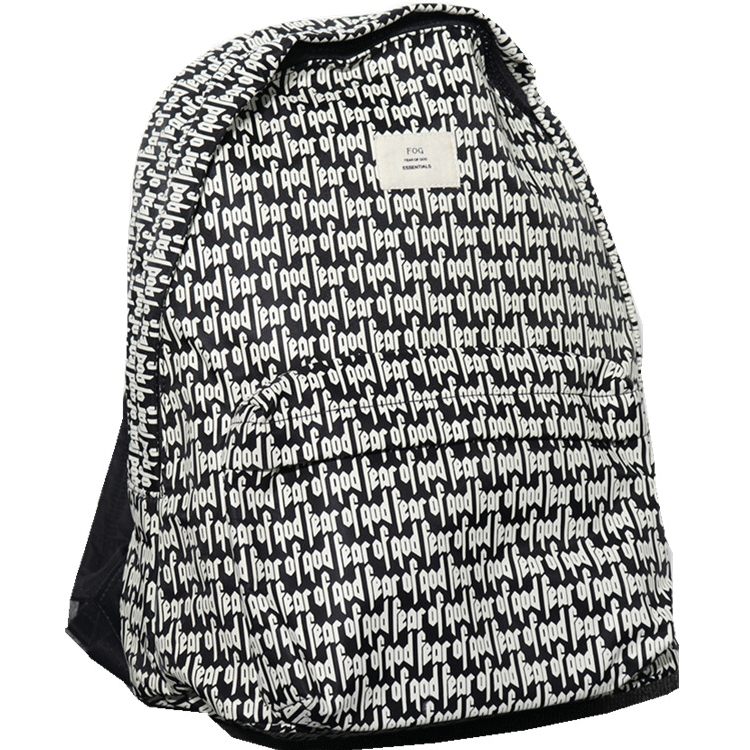 Fog Fear of God Essentials Bag Backpack Double Line Schoolbag Backpack