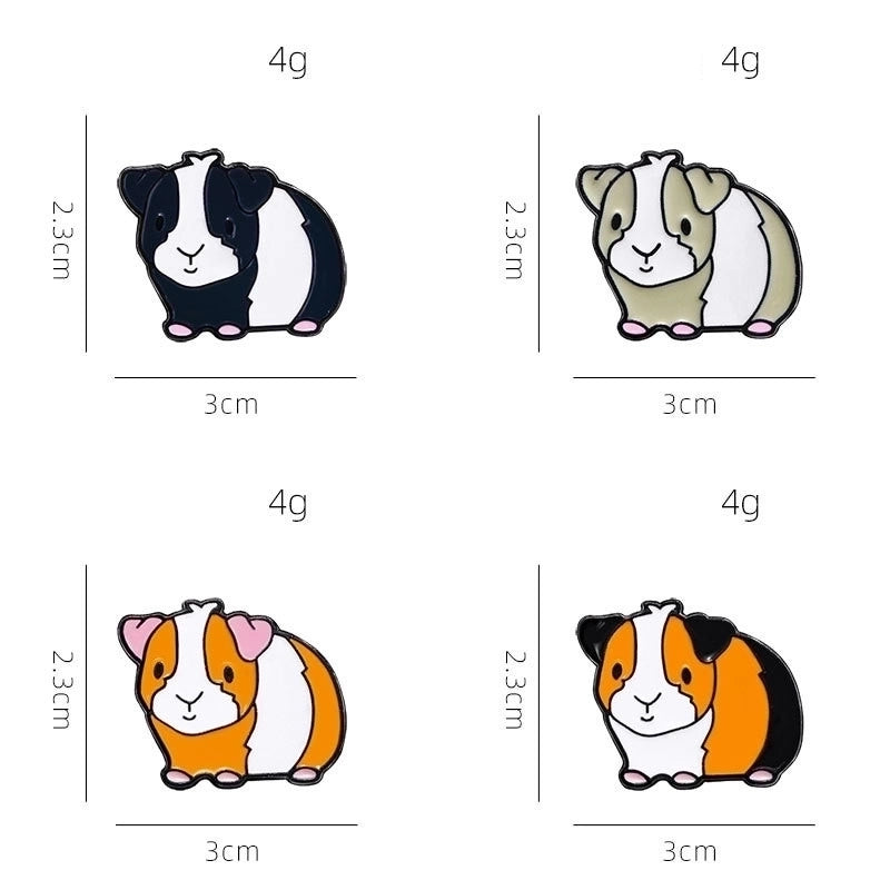 Cartoon Style Cute Animal Alloy Stamping Stoving Varnish Plating Unisex Brooches