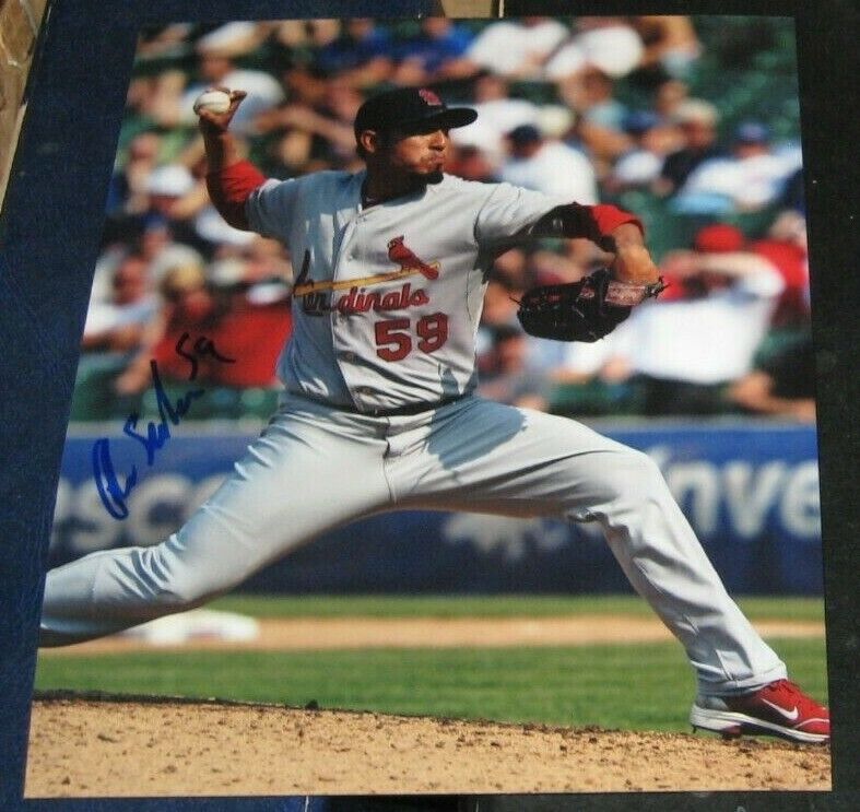 Fernando Salas St Louis Cardinals SIGNED AUTOGRAPHED 8x10 Photo Poster painting COA Baseball MLB