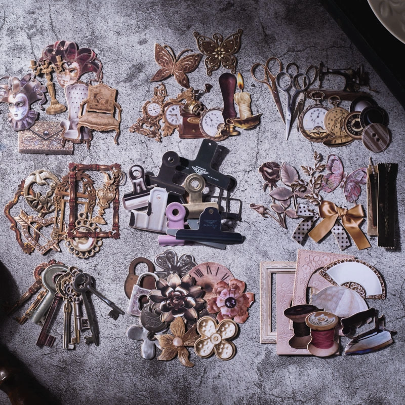 Beautiful Day Hollow Hard Card Handmade Workshop Series Retro Journal Material Decorative Collage Base 4