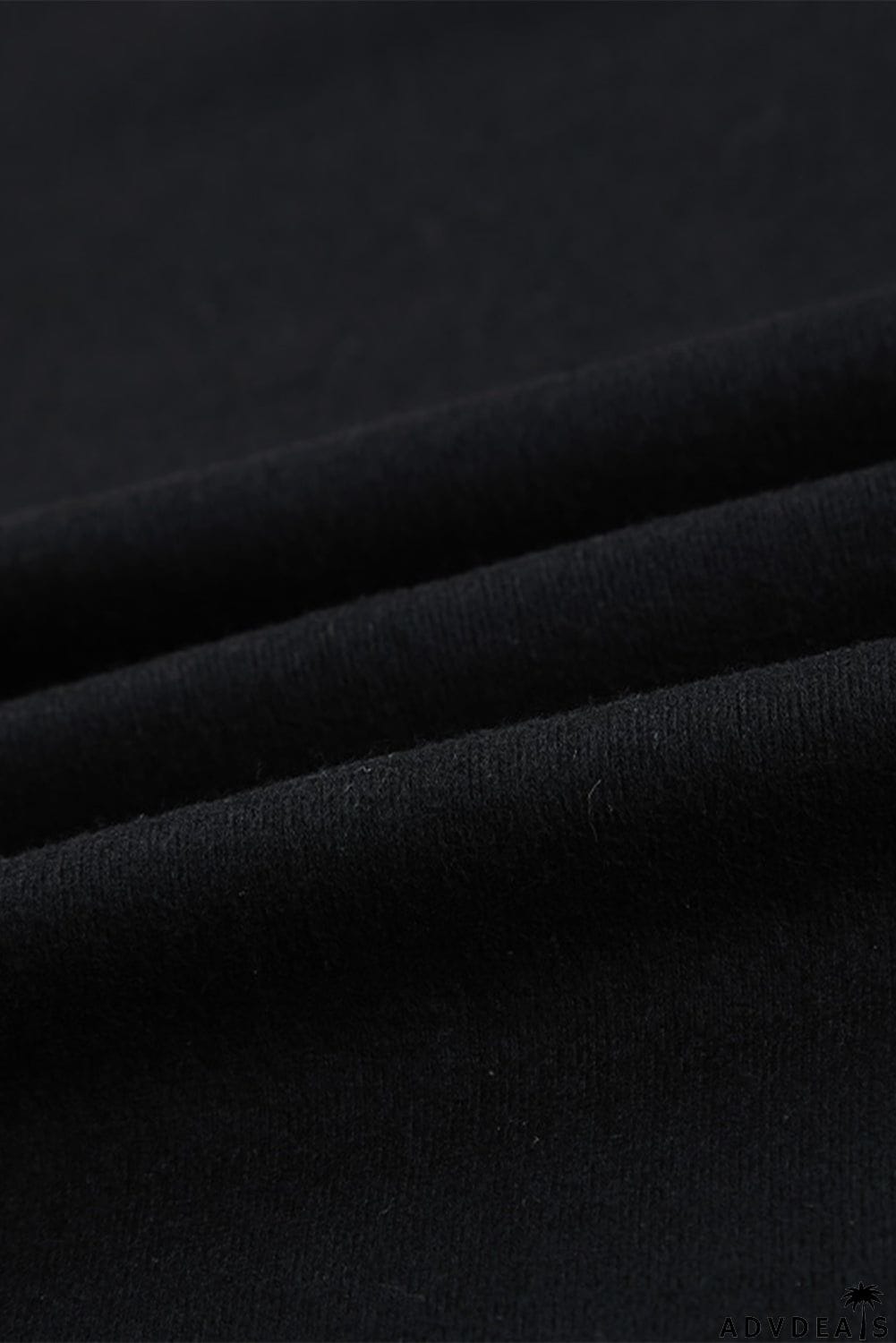 Sequin Shoulder Long Sleeve Top