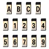 Solar Lighted House Numbers Luminous Outside Address Sign Smart Sensor Automatic LED Illumination Lamp Auto On/Off Villa Courtyard Number Plate Light Outdoor Doorplate Number Indicator