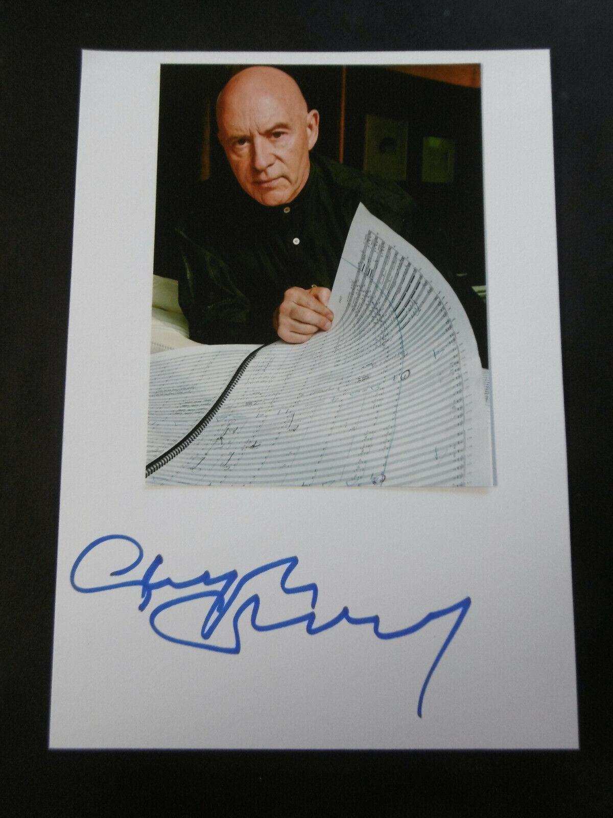 Christoph Eschenbach Conductor signed 8x12 inch white card with Photo Poster painting autograph