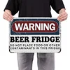 Warning Beer Fridge - Metal Tin Signs(8*12Inch/12*16Inch) - Bar