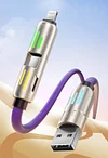 4-in-1 Data Cable with Colorful Work Lights