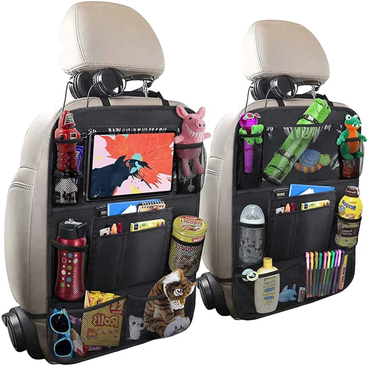 Car Backseat Organizer with 10" Table Holder