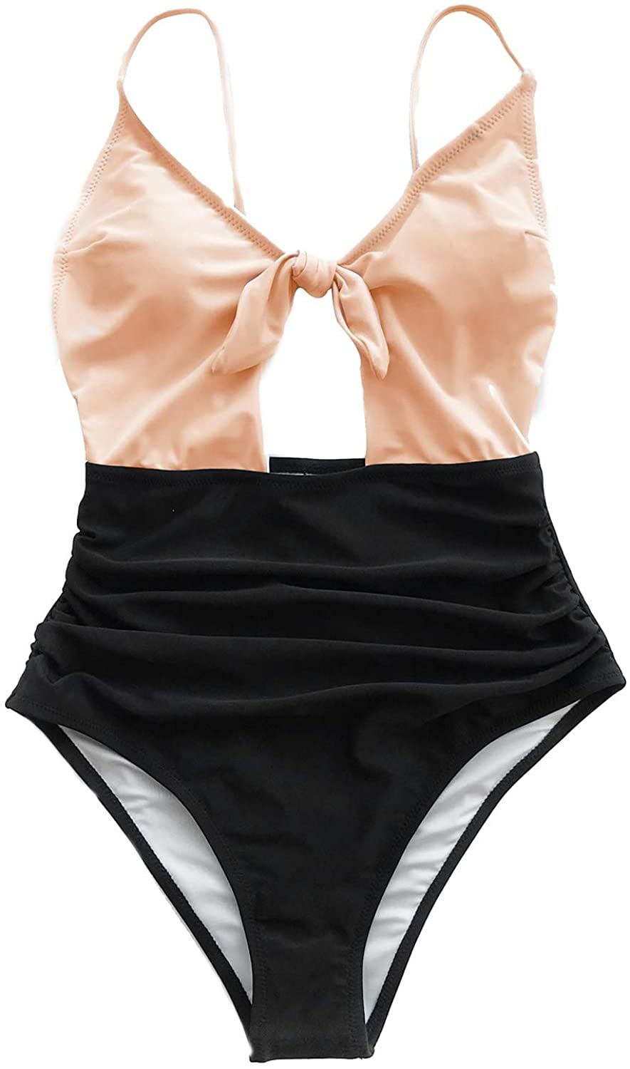 Women's Sweet Honey Bowknot One-Piece Swimsuit Beach Swimwear