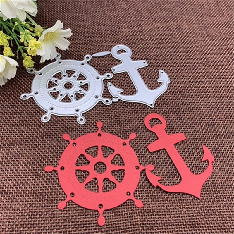 Sailing Anchor ship Metal Cutting Dies Stencil Scrapbooking Photo Album Card Paper Embossing Craft DIY