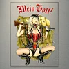 Fille artilleur allemande de la Seconde Guerre mondiale - art mural acrylique - 30*40cm