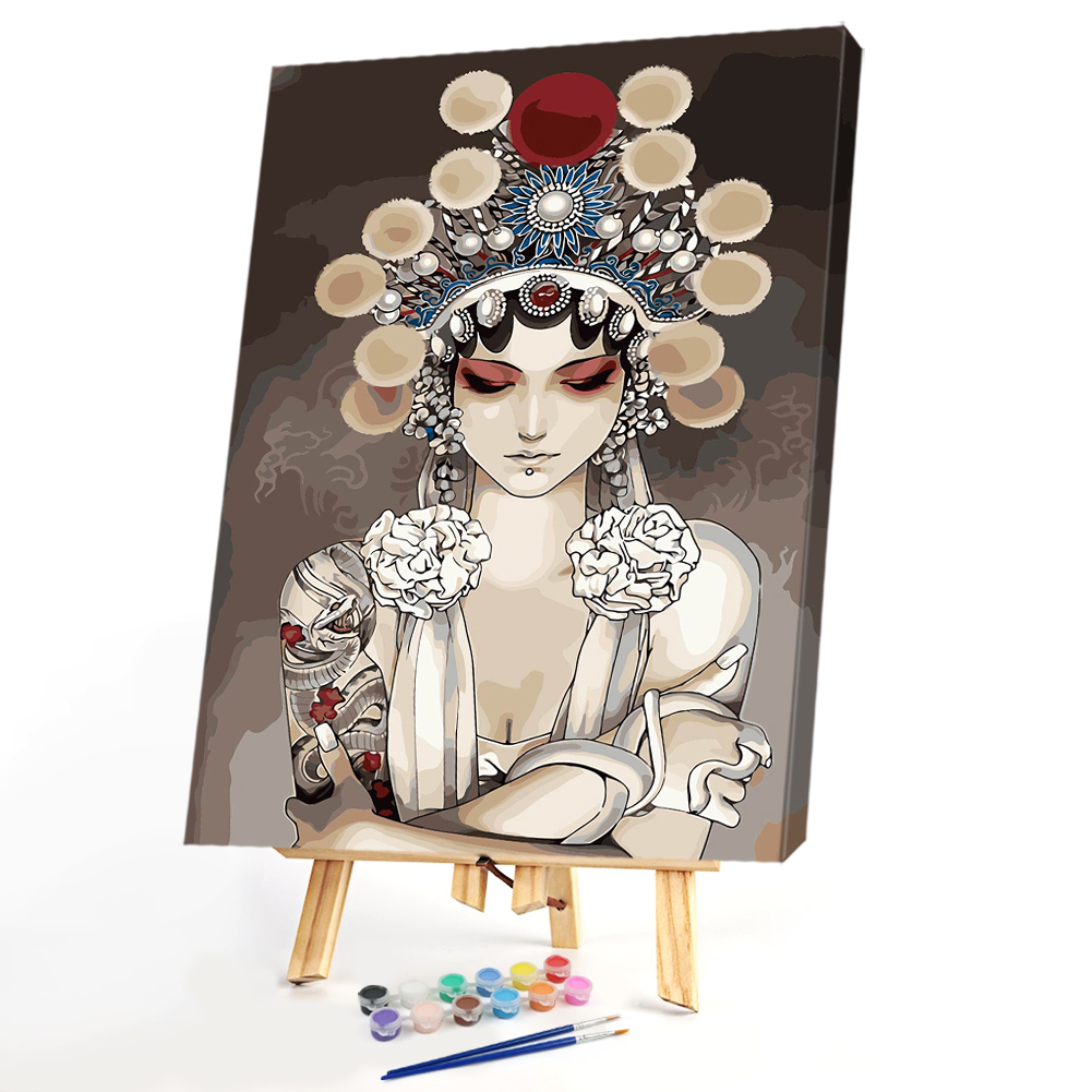

40*50CM Paint By Numbers-Drama Girl, 501 Original