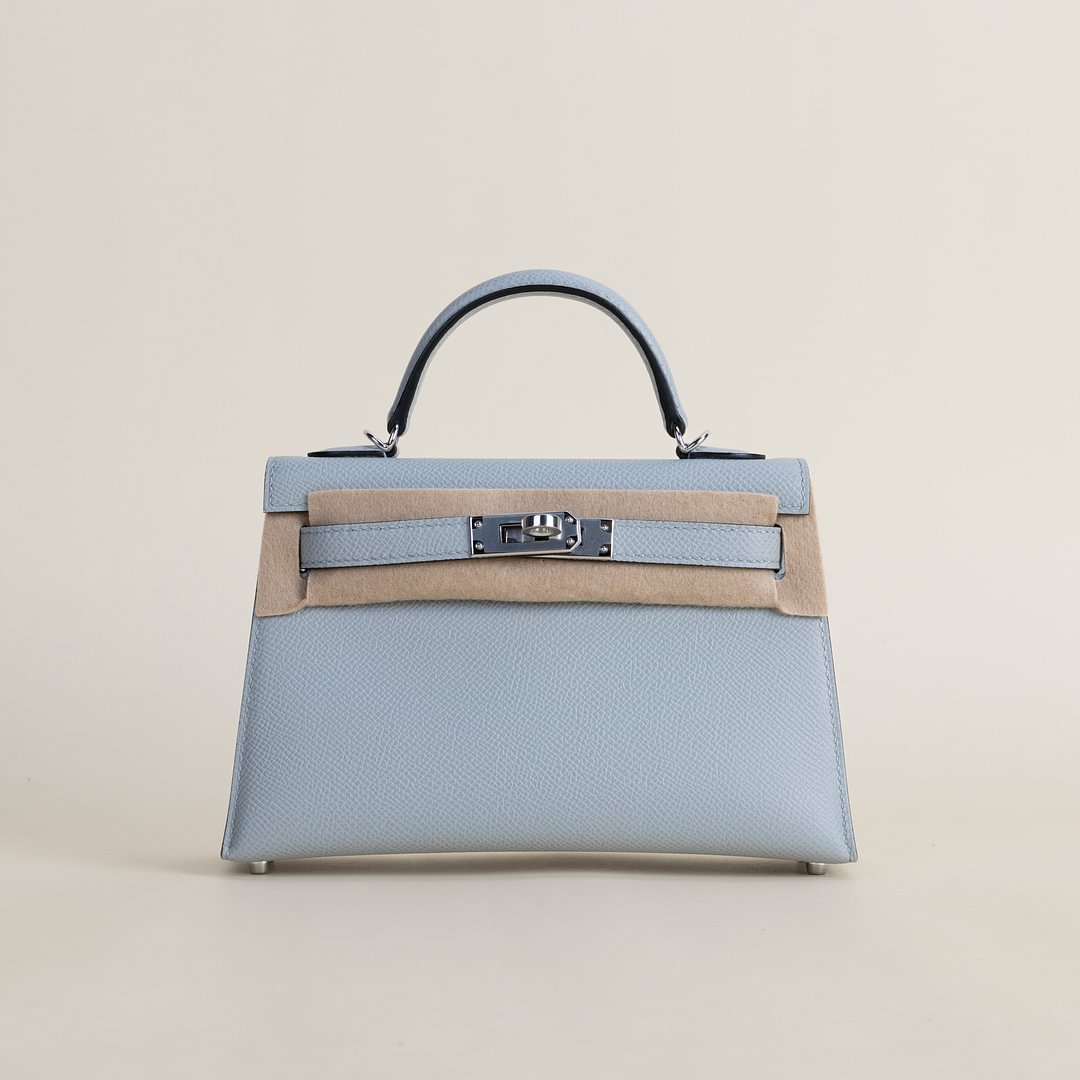 Mini Kelly II Epsom 8U Blue Glacier PHW