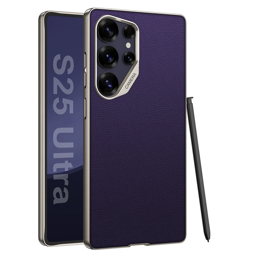 Hot Sale Shockproof Electroplated Soft TPU PU Leather Phone Case For Samsung Galaxy S23 Ultra S24 S24Ultra S25 Ultra Iphone 15