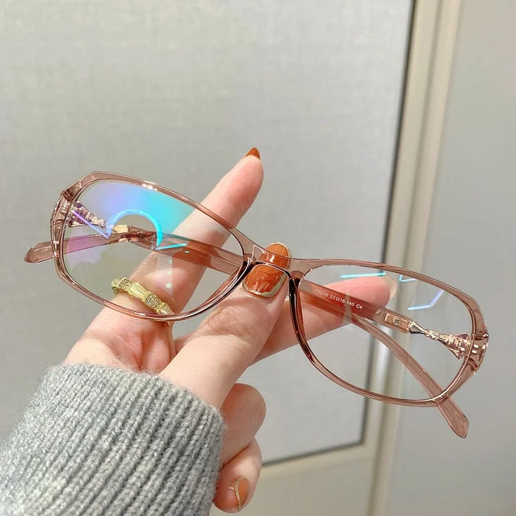 WOMEN'S SEXY ANTI-BLUE LIGHT SHELL DECORATION READING GLASSES