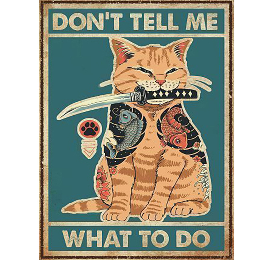 

Rreto Cat - Round Drill Diamond Painting - 30*40CM, 501 Original