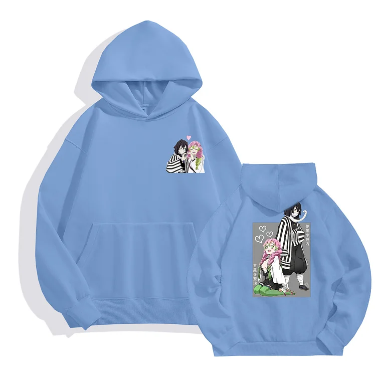 100% Cotton Unisex Anime Print Hoodie