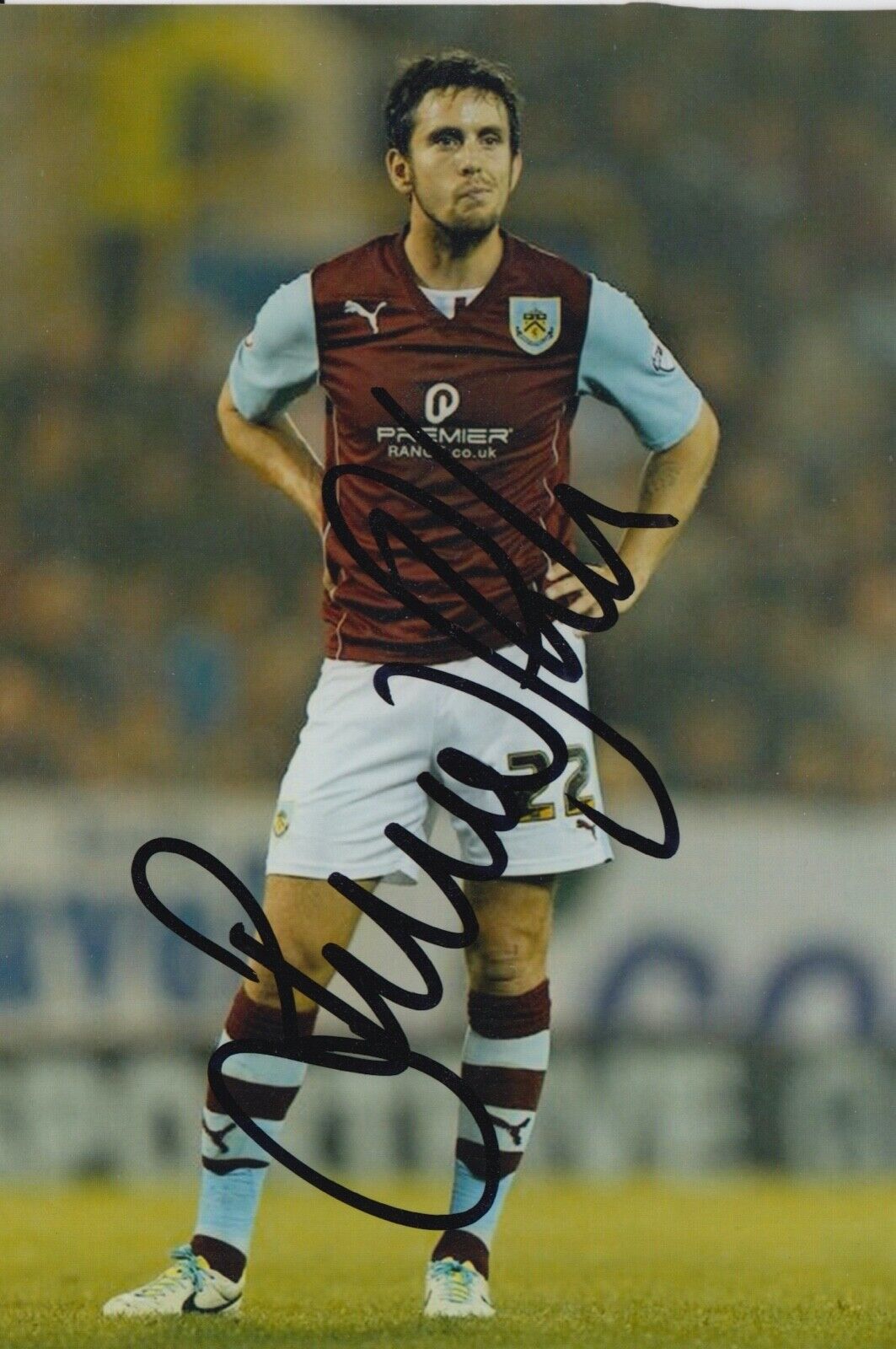 BRIAN STOCK HAND SIGNED 6X4 Photo Poster painting - FOOTBALL AUTOGRAPH - BURNLEY.