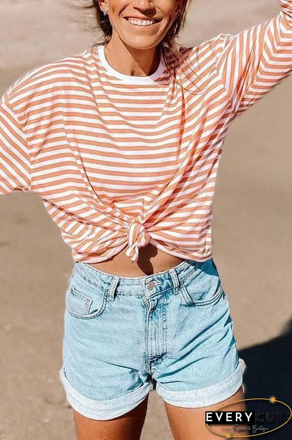 Classic Pocket High Waist Denim Shorts