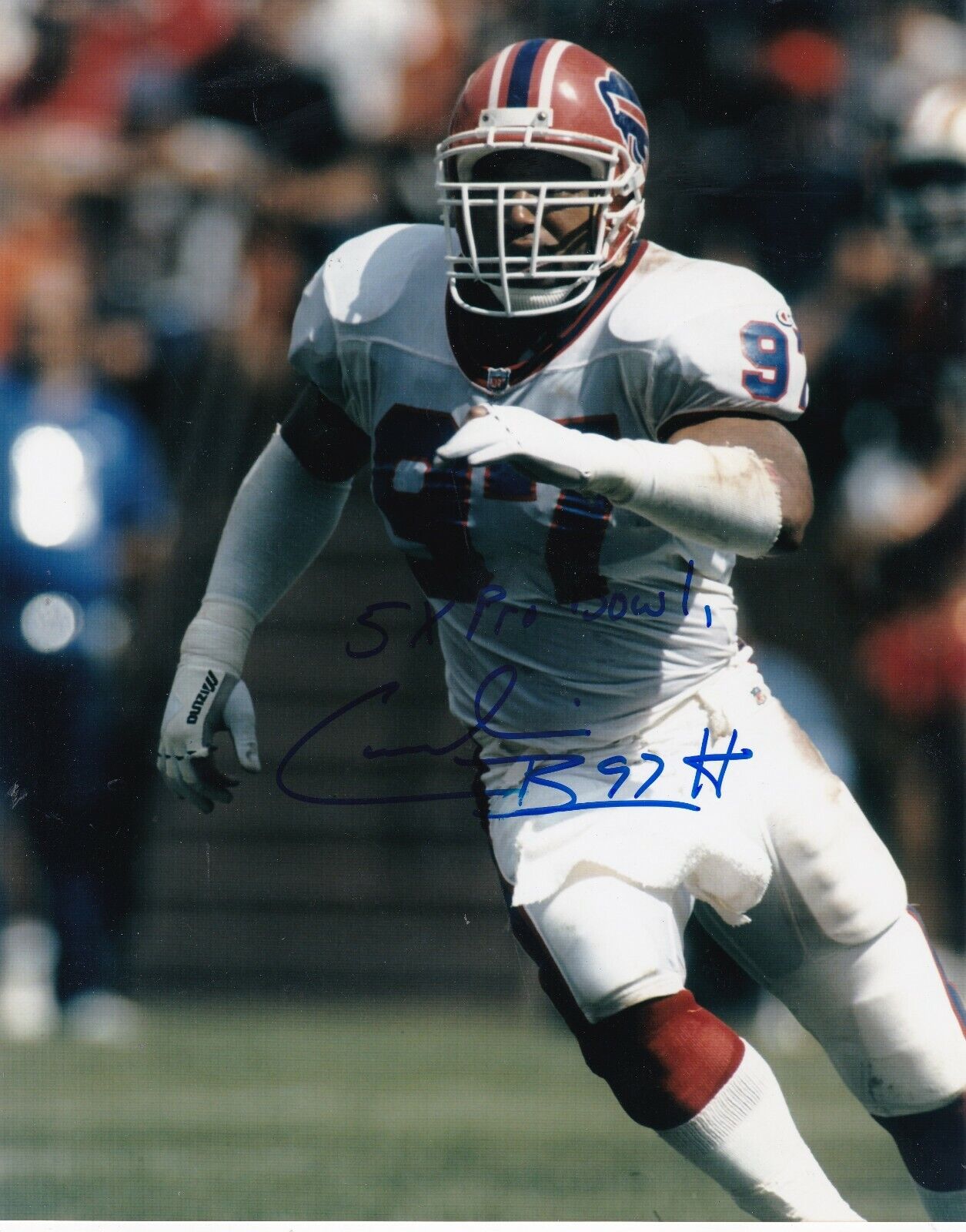 CORNELIUS BENNETT BUFFALO BILLS ACTION SIGNED 8x10