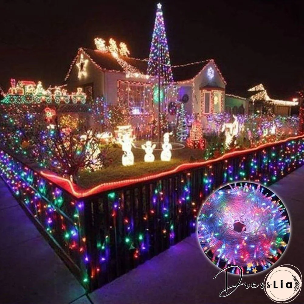 Fairy Lights 10M-100M Led String Garland Christmas Light Waterproof For Tree Home Garden Wedding Party Outdoor Indoor Decor