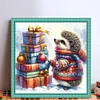 Christmas Hedgehog-11CT Stamped Cross Stitch 40*40cm/15.75*15.75in