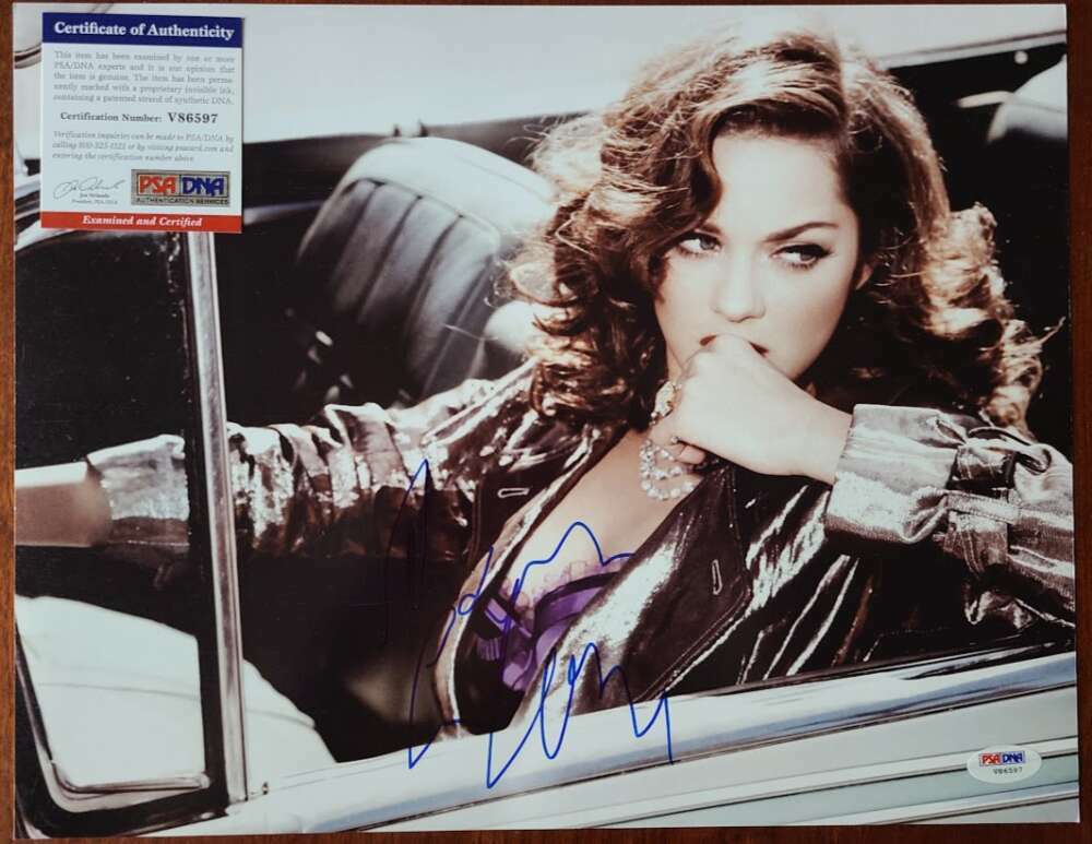 Marion Cotillard PSA DNA Cert Signed 11x14 Photo Poster painting Autograph