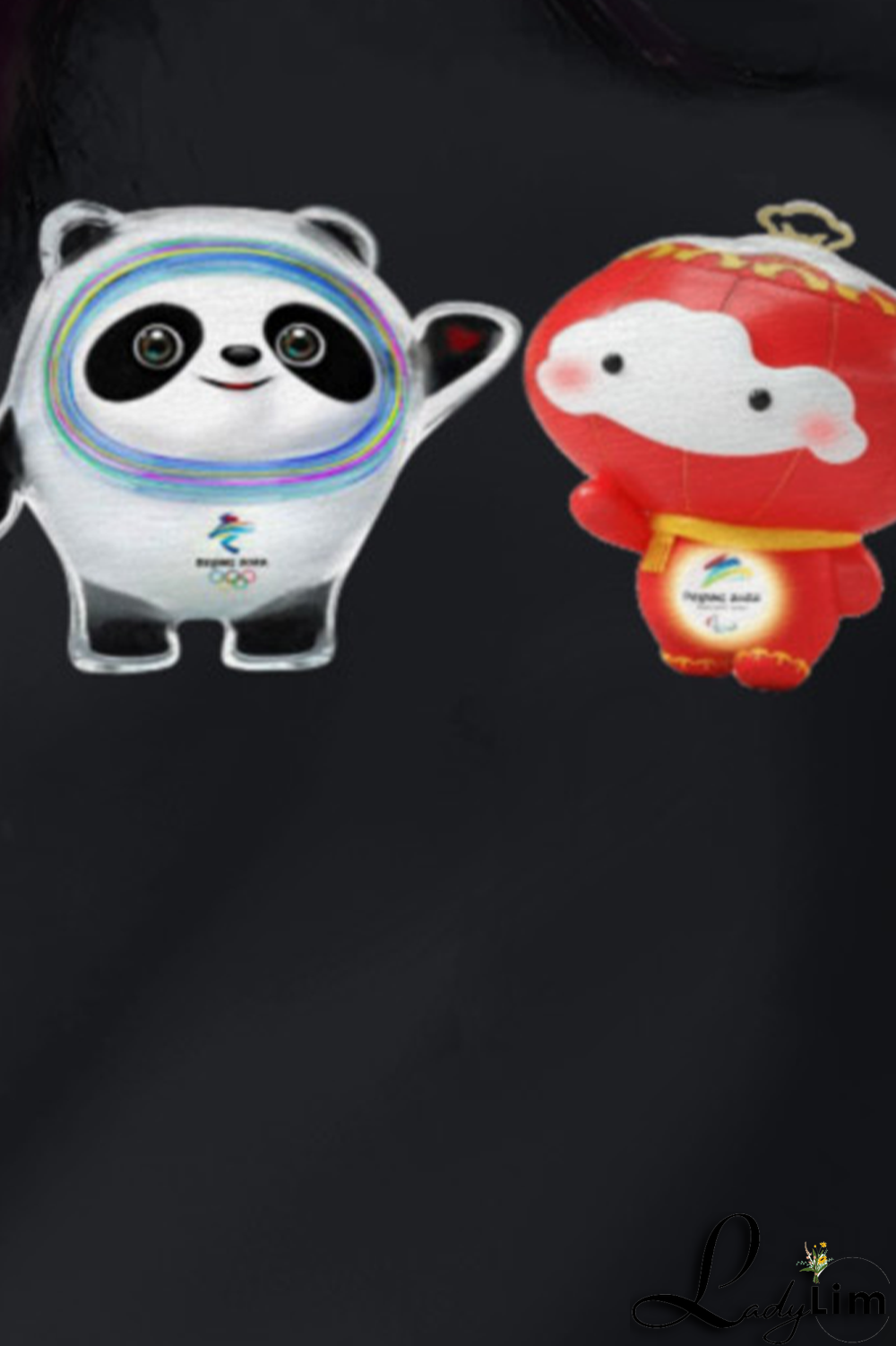 Blue Street Cute Character Print Patchwork O Neck Tops