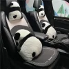 Cute Cartoon Panda Car Cushion Ice Honeycomb Seat Cushion