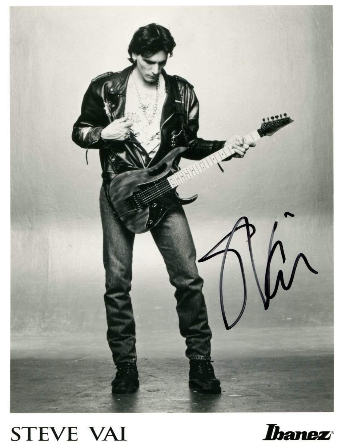 Steve Vai GUITARIST autograph, signed Photo Poster painting