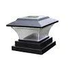 Solar Power LED Pillar Lamp Outdoor Garden Fence Lamp Yard Post Cap Lights