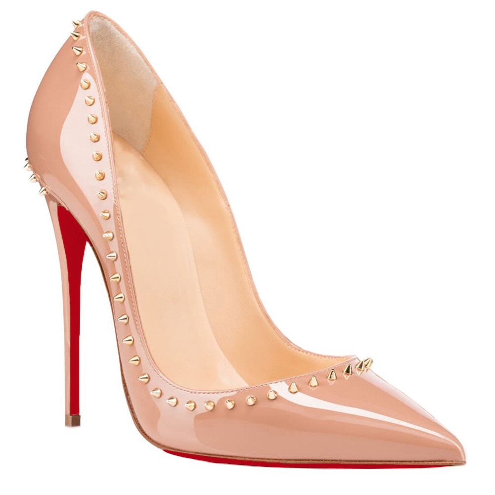 Red Bottom Women's High Heels Party Stiletto Pumps Closed Pointed Toe-MERUMOTE