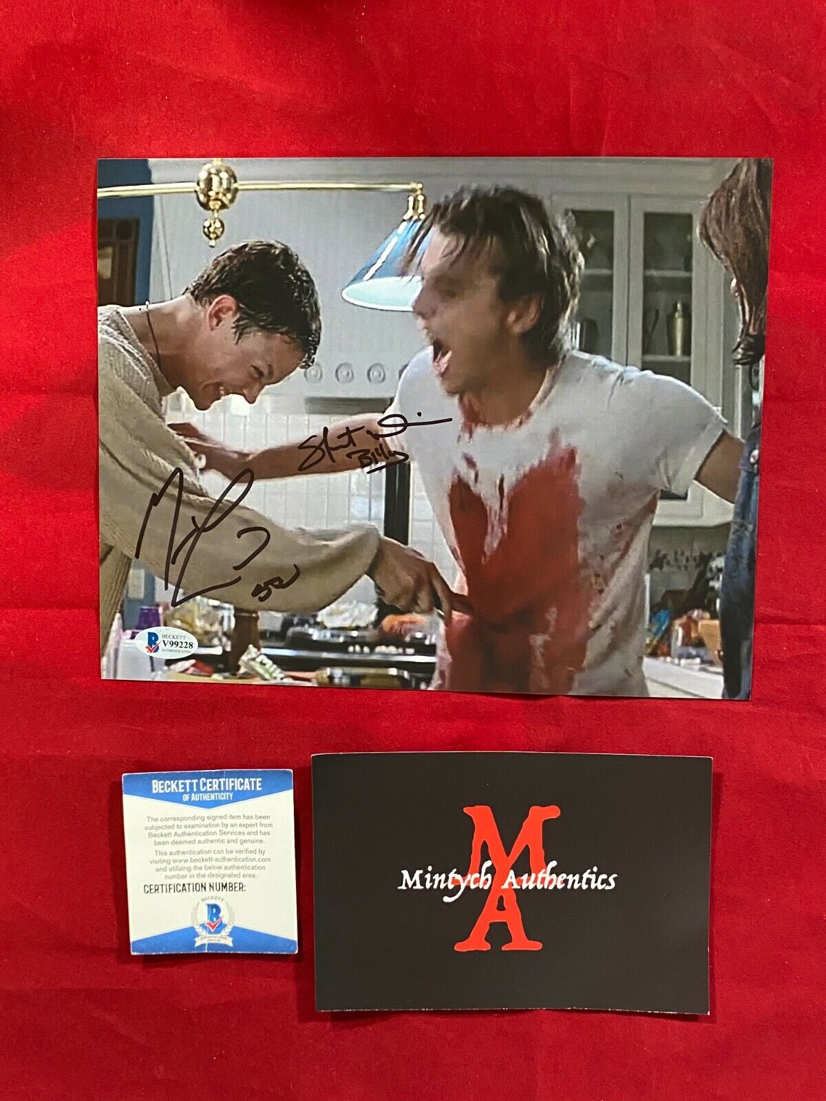 SKEET ULRICH & MATTHEW LILLARD SIGNED 8x10 Photo Poster painting! SCREAM! BECKETT AUTHENTIC COA