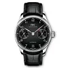 IWC PORTUGUESE  BLACK LEATHER STRAP 42mm Replica