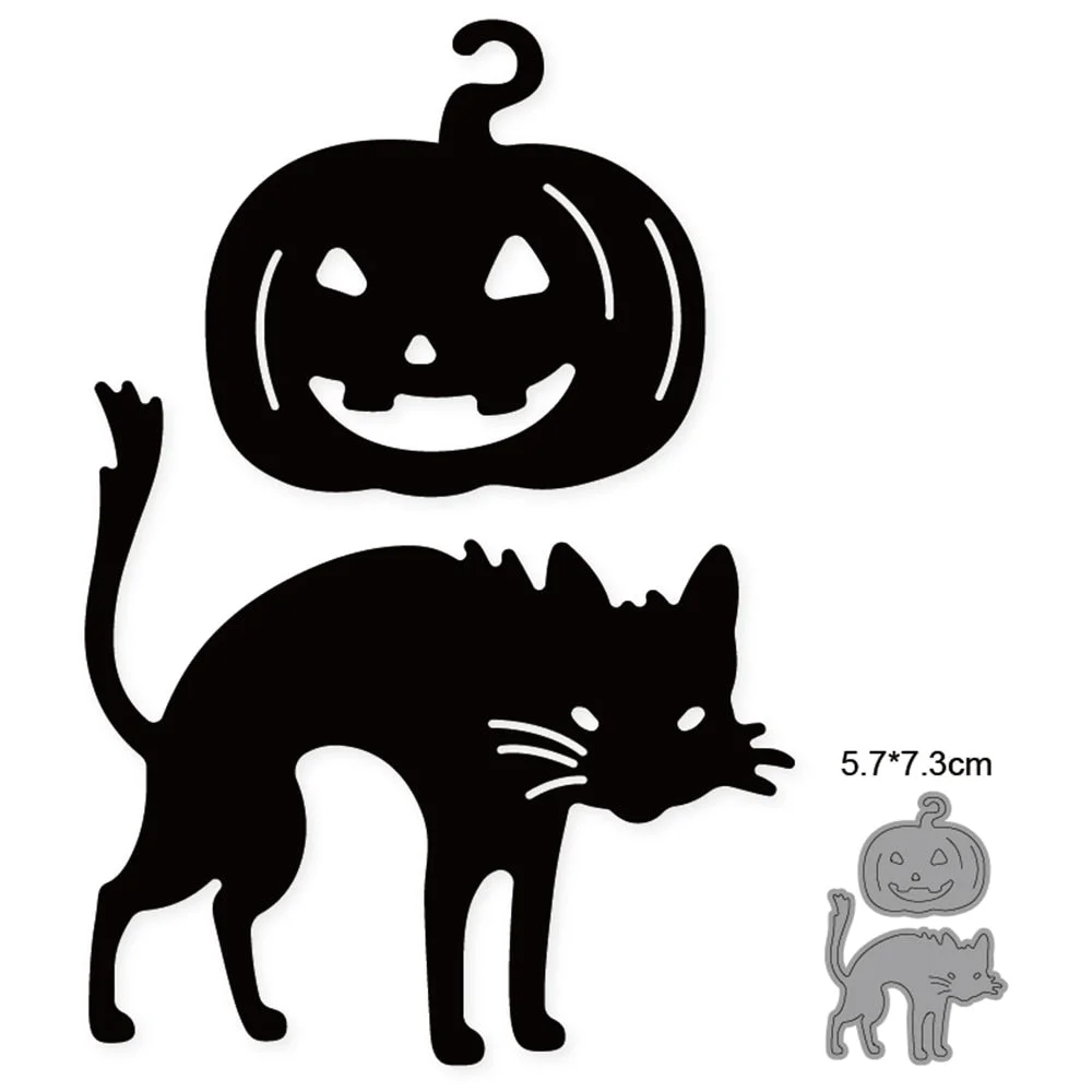 Customized Dies Halloween Bat Pumpkin Ghost Metal Cutting Dies Scrapbooking Dies For DIY Craft Paper Card Making Stencils Dies