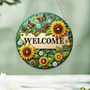 Welcome Sunflower Double Sided - 5D DIY Pendant