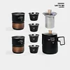 Tactical Style (Double - Layer Tea Cup) 304 Stainless Steel Outdoor Camping Tea Set With Tea - Water Separation Infuser