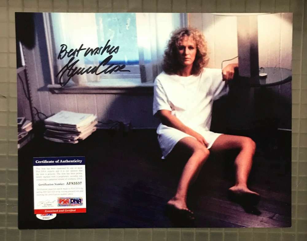 Glen Close Psa Dna Coa Hand Signed 11x14 Fatal Attraction Photo Poster painting Autograph