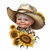 Diamond Painting -DIY Round Drill Sunflower Cowboys(40x40cm)