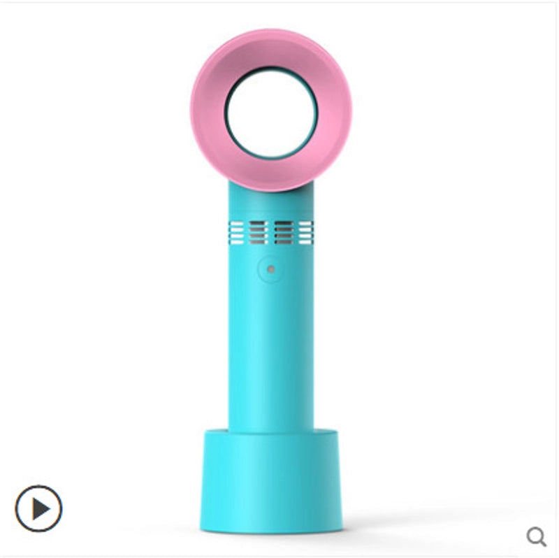 New Bladeless Mini Little Fan Creative Handheld Portable Usb Charging Gift Fan Handheld Fan