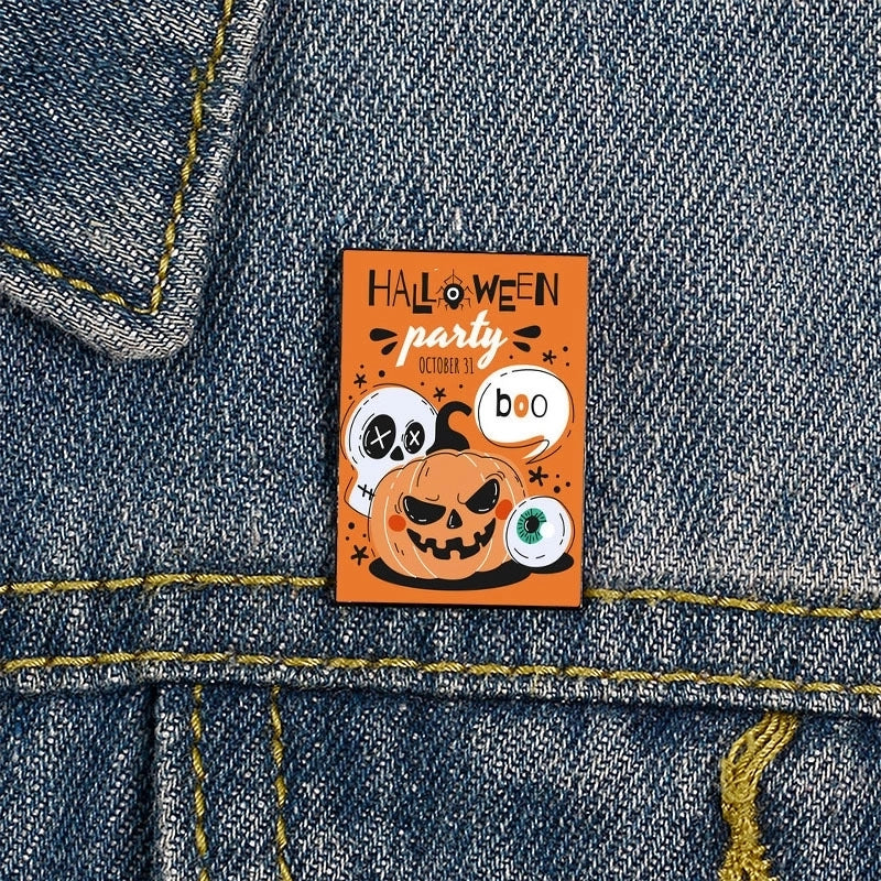 Funny Pin Letter Alloy Printing Unisex Brooches