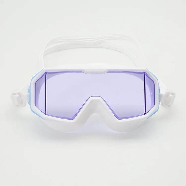 Tri-Window Large Frame Swimming Goggles with Anti-Fog & UV Protection- Wide Vision Swim Goggles for Adult, Leakproof Comfortable