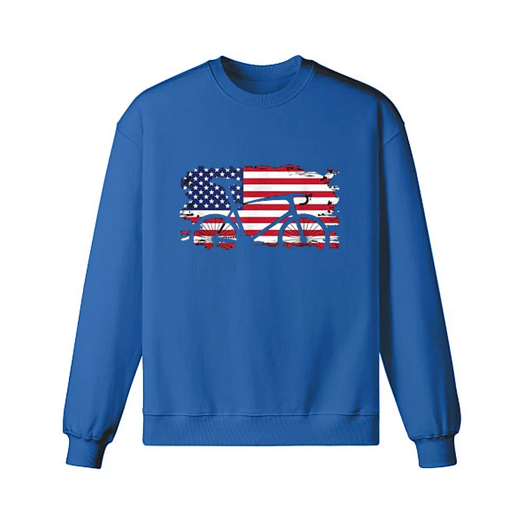 American Flag Road Biking Sweatshirt